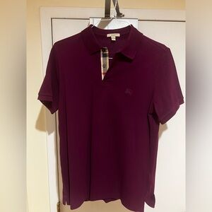 BURBERRY CHECK PLACKET COTTON PIQUÉ POLO SHIRT